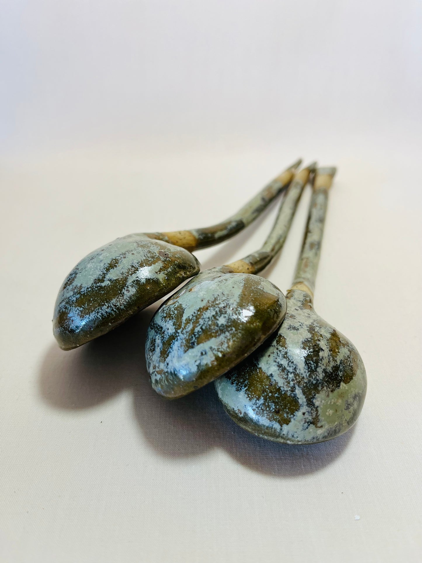 The Nourish Set (bowl, plate and spoon), teahouse and coral glaze