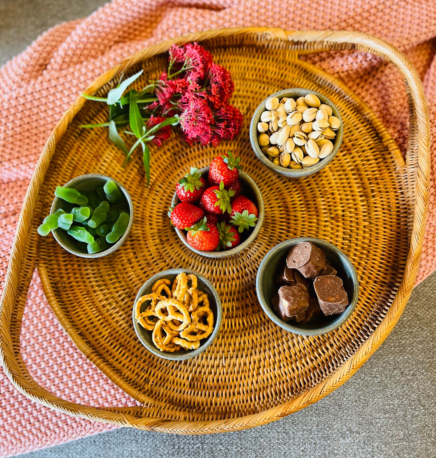 The Nibble Set (5 unique bowls), galenta glaze