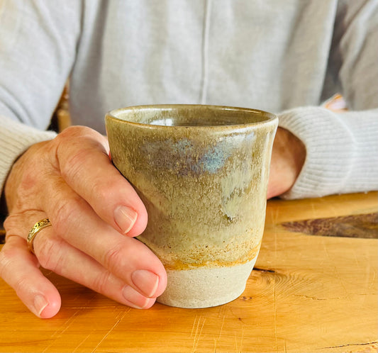 Handless Mug (The Heath Series), teahouse & coral glaze