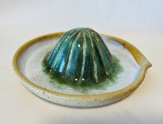 Citrus Juicer, howlite and amazonite glaze