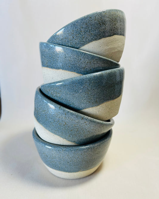 The Nibble Set (5 unique bowls), galenta glaze