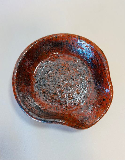 Seep and Sit (small spoon rest), ketchup glaze