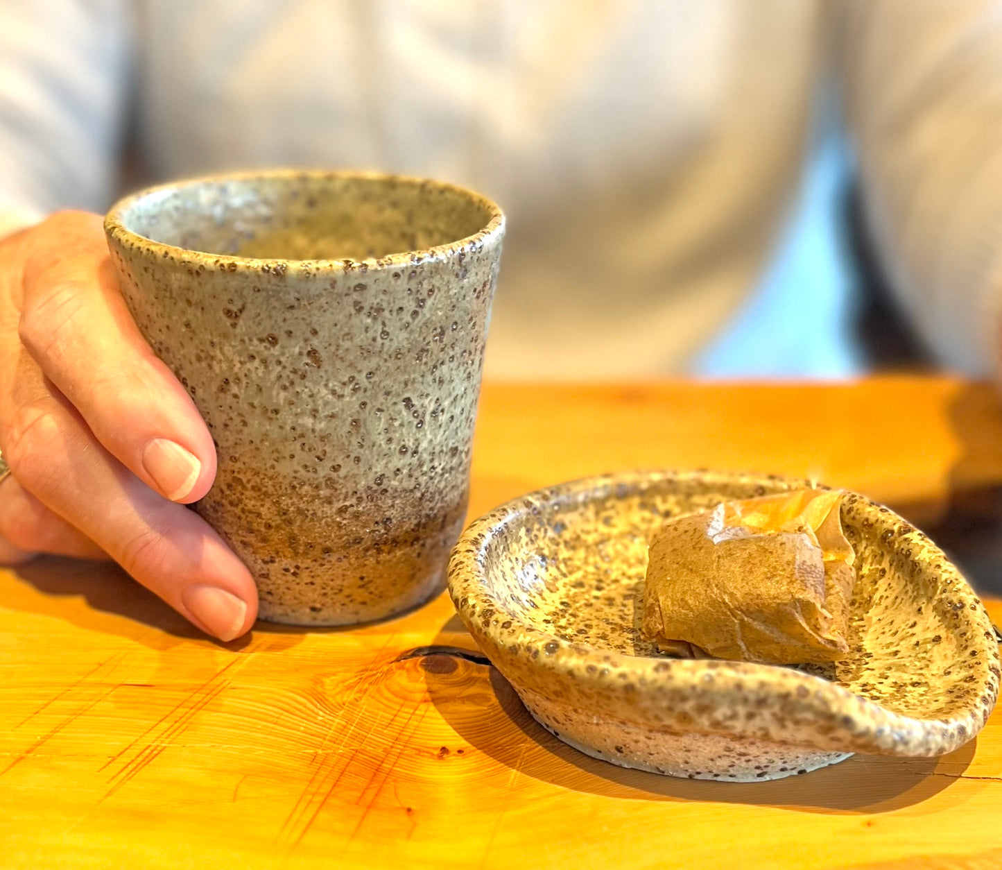 Handless Mug (The Mantle Series), teahouse glaze