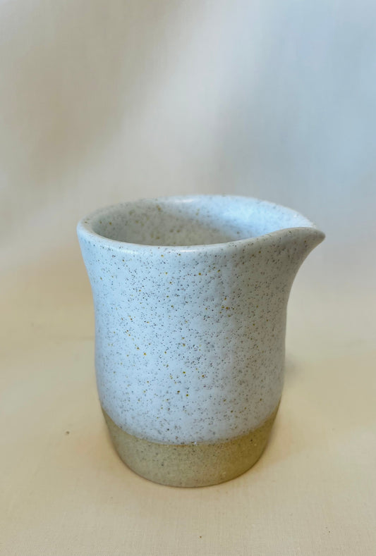 Palm Pour (petite handless jug), howlite glaze