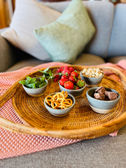 The Nibble Set (5 unique bowls), galenta glaze