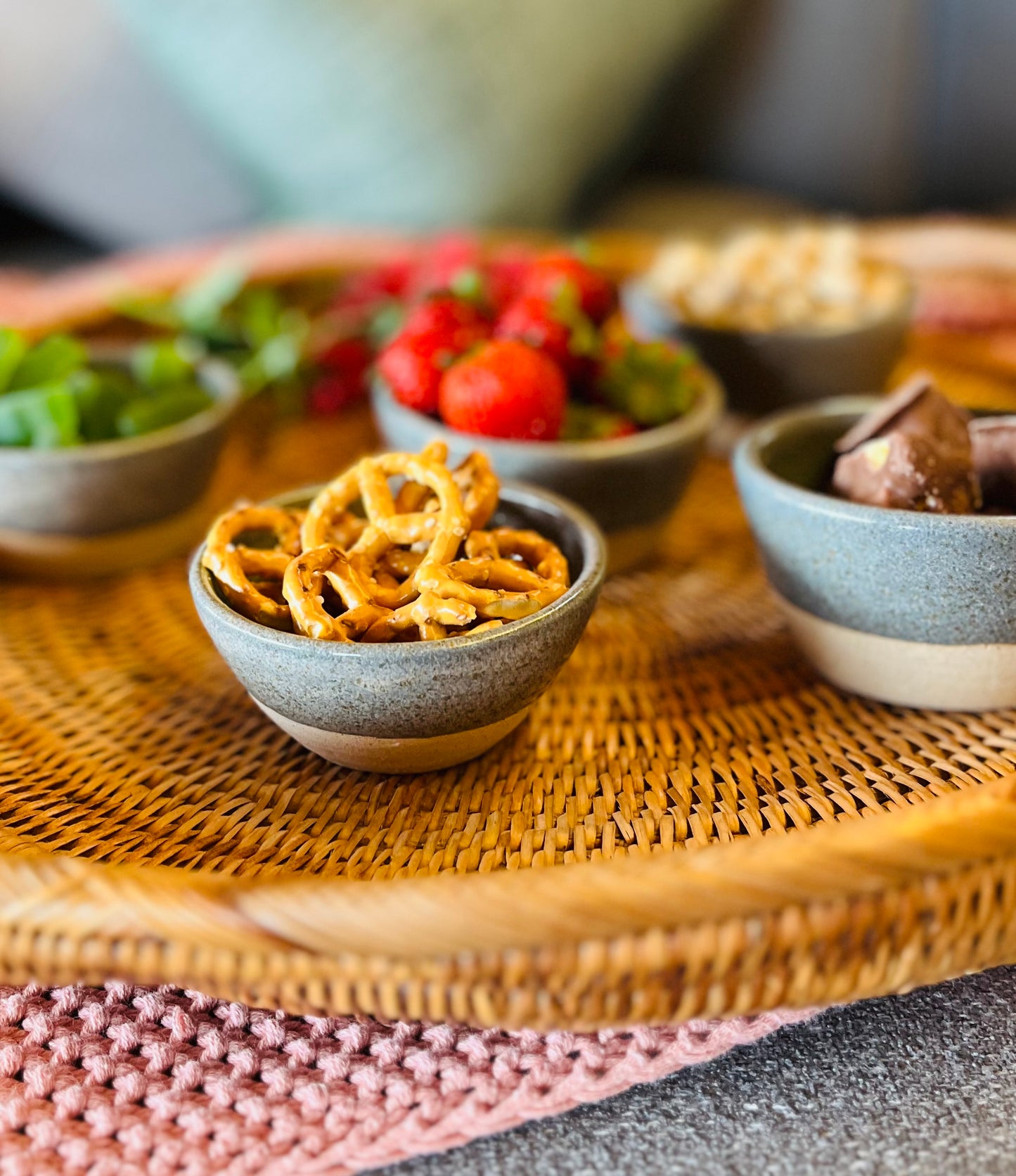 The Nibble Set (5 unique bowls), galenta glaze