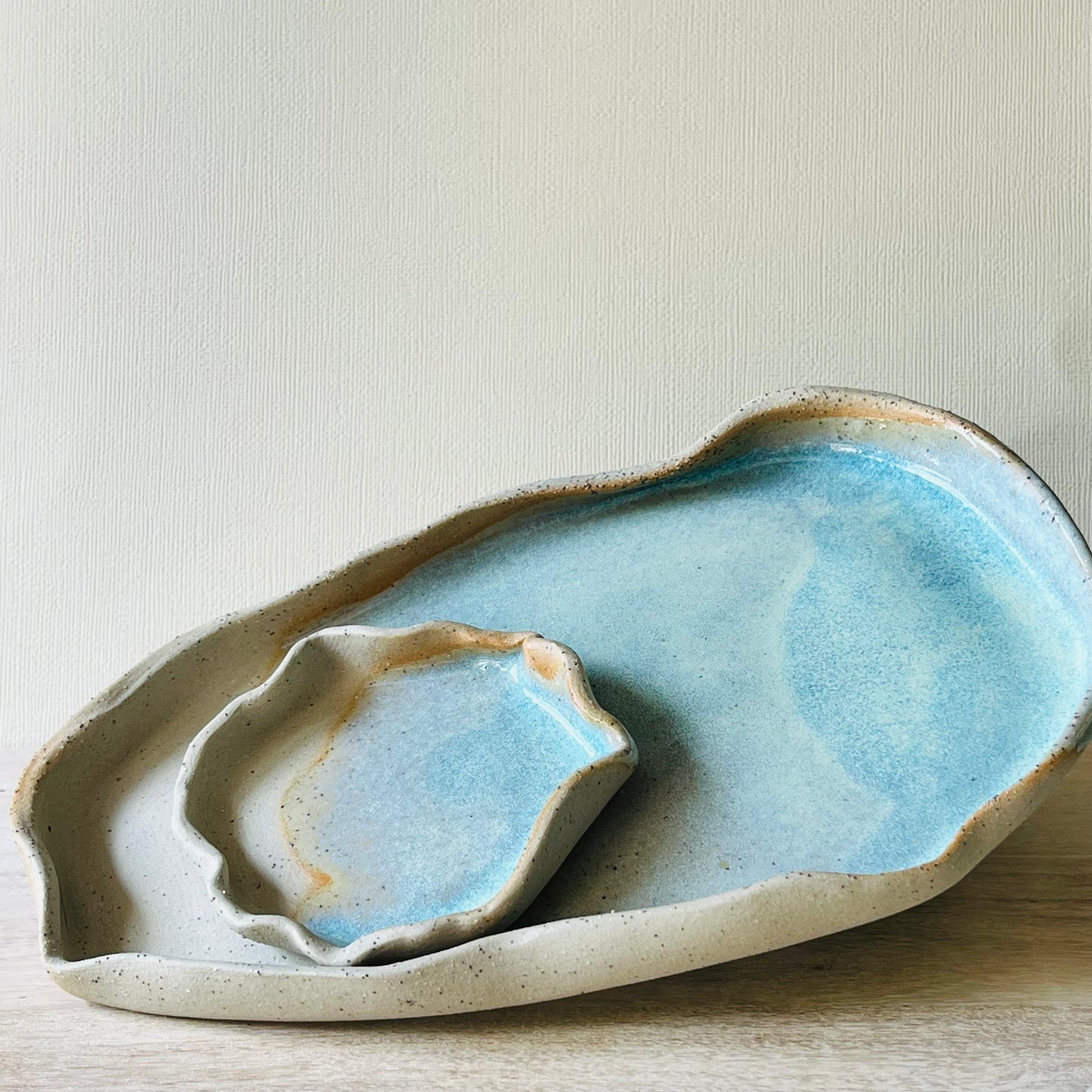 Trays & Trinket dishes - Glacial Blue