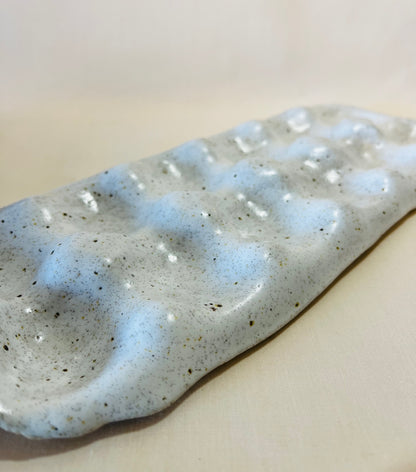 Hold the Dozen (12 Egg Tray), howlite glaze