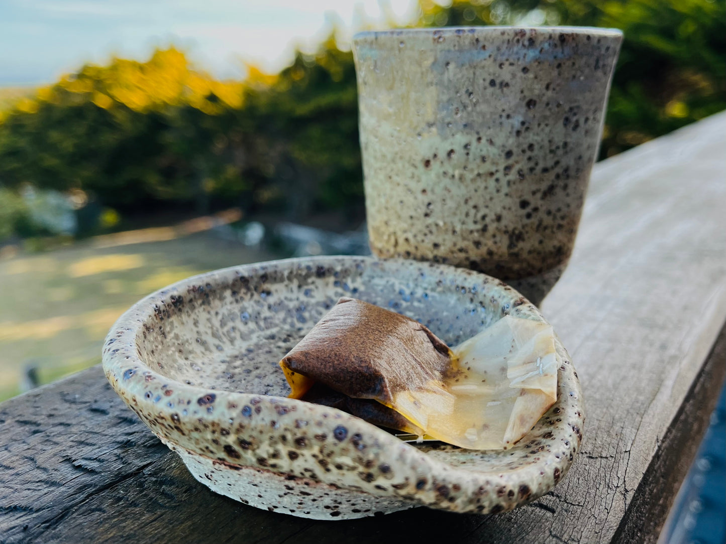 Seep and Sit (small spoon rest), teahouse glaze