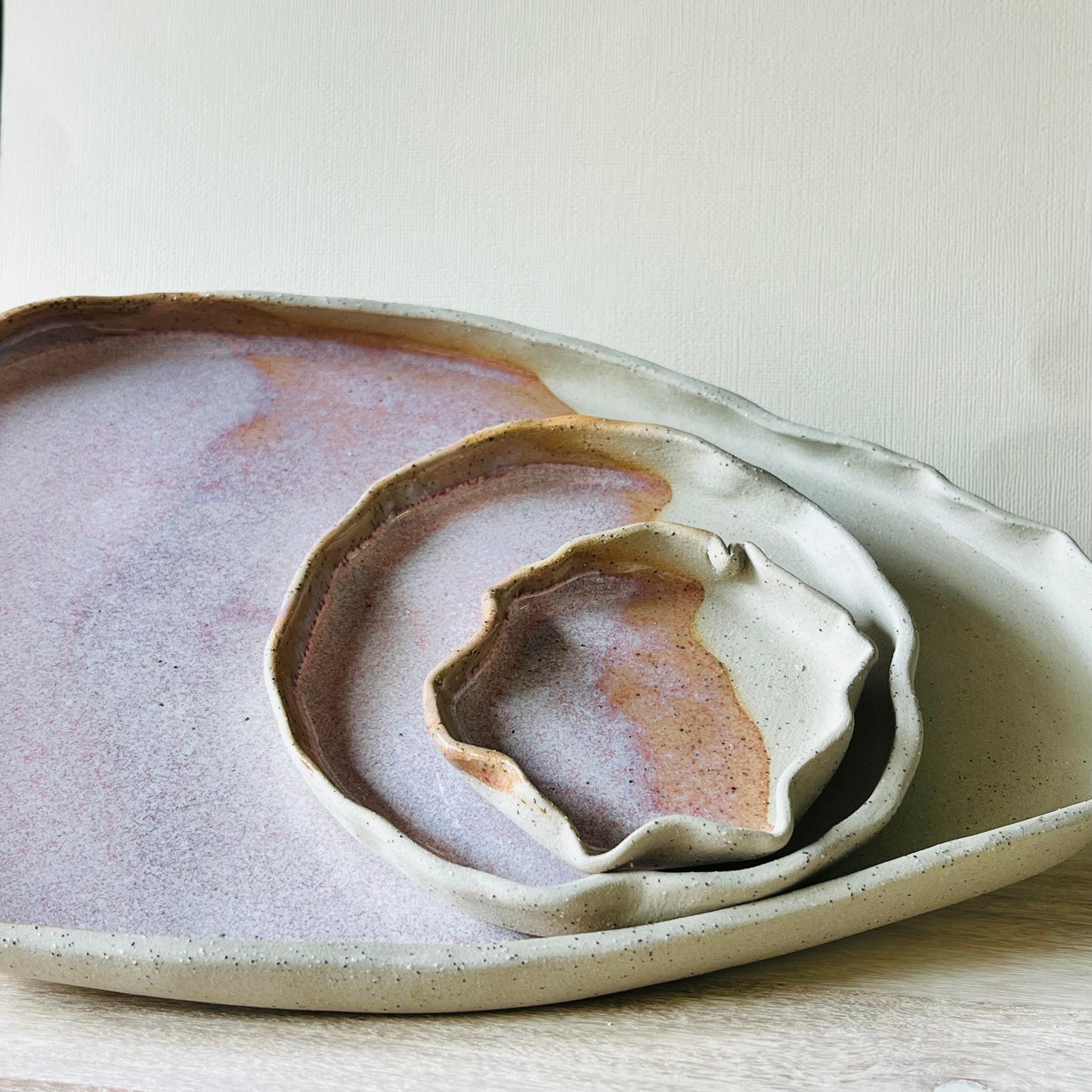 Trays & Trinket Dishes - Opal Pink