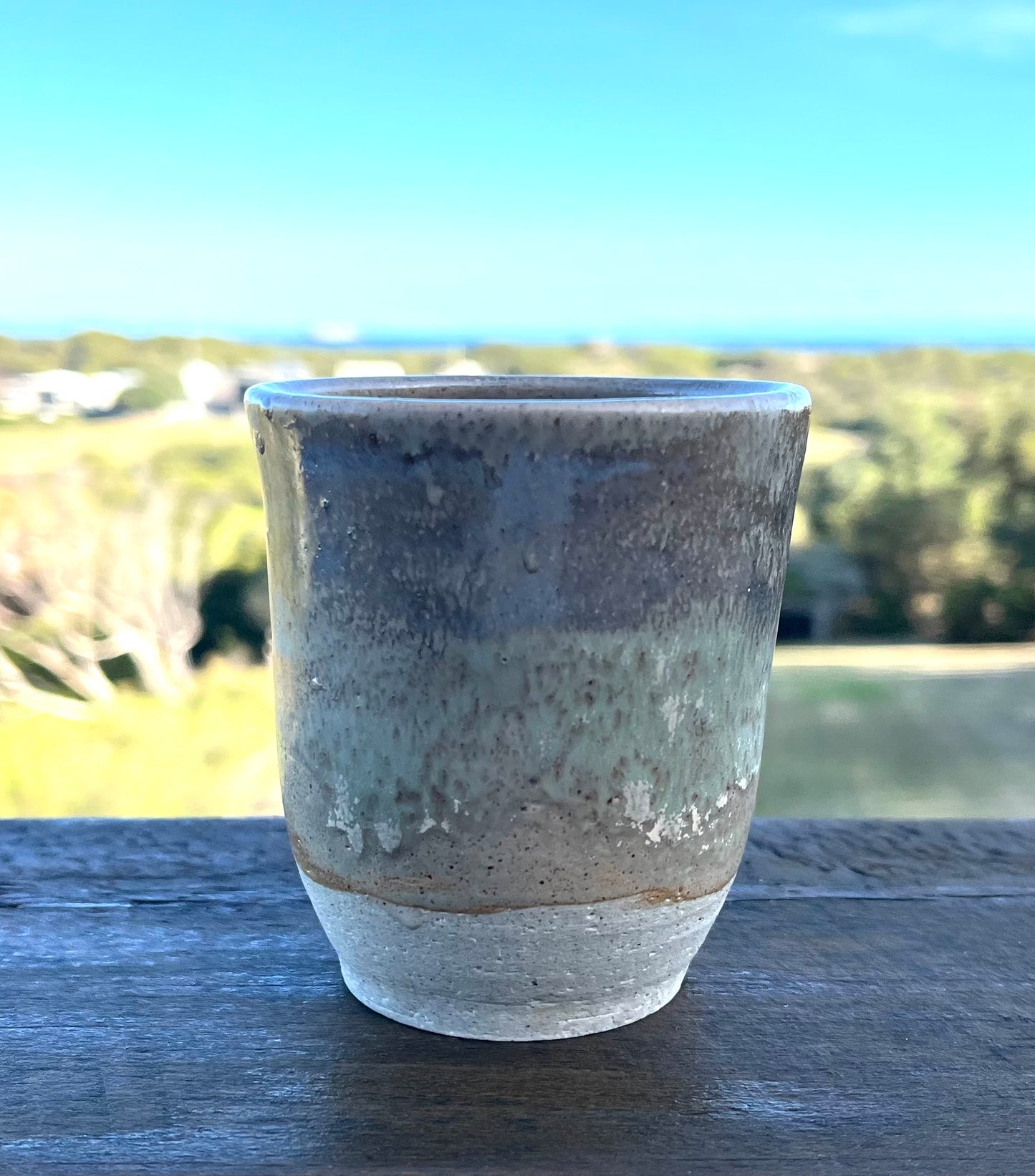 Handless Mug (The Heath Series), teahouse & coral glaze