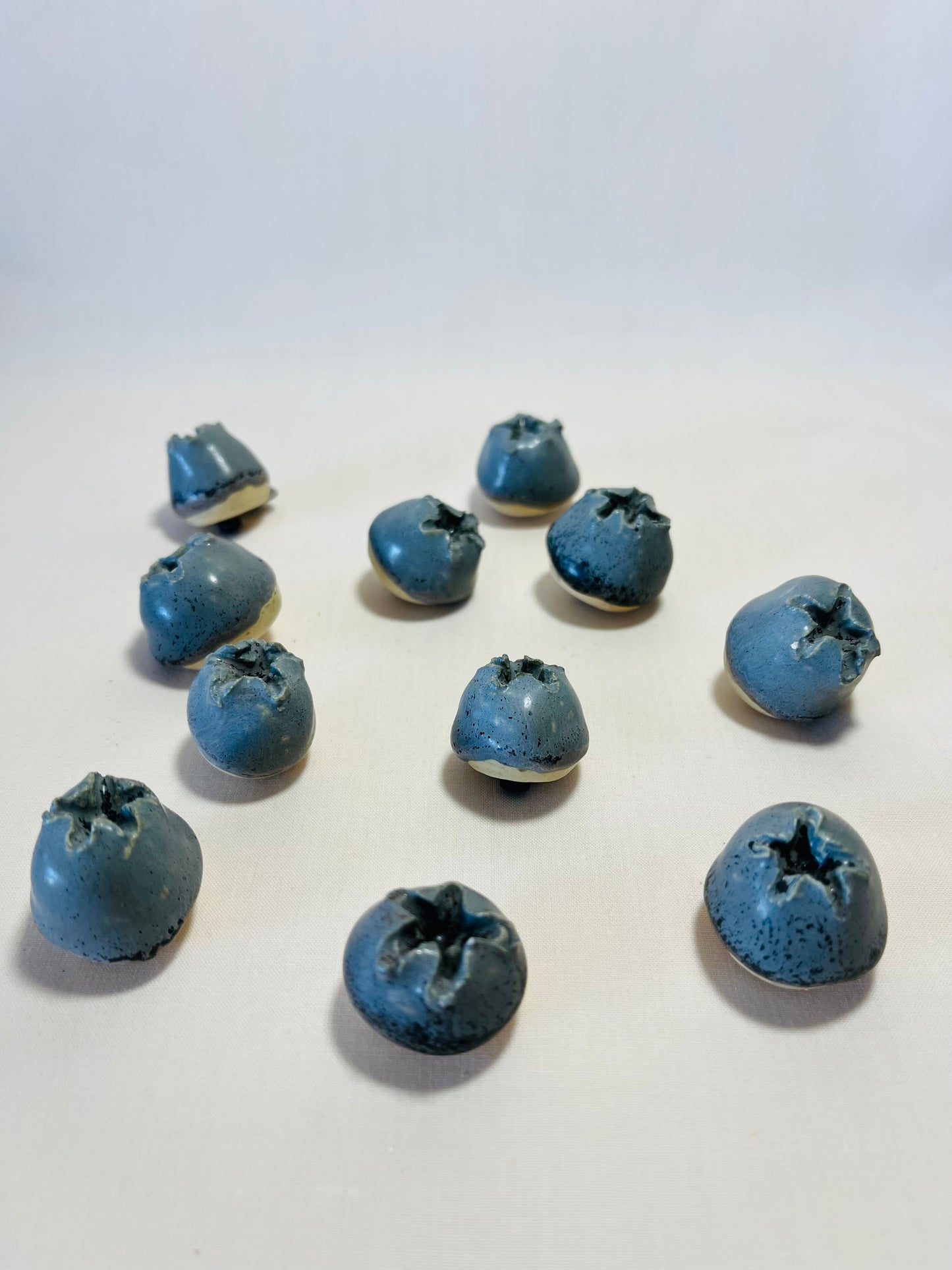 Blueberry Magnets (large), denim glaze