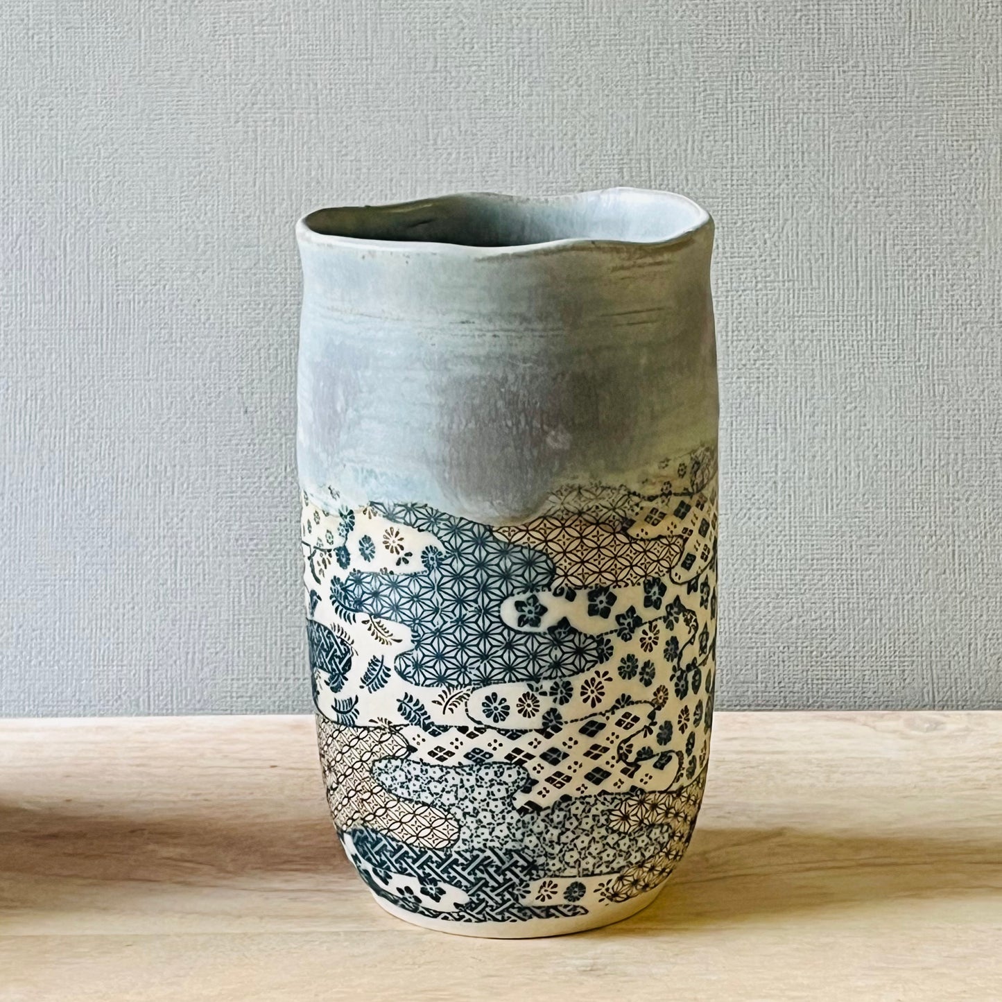 Vases - Smoke Glaze & Japanese  Paper Design