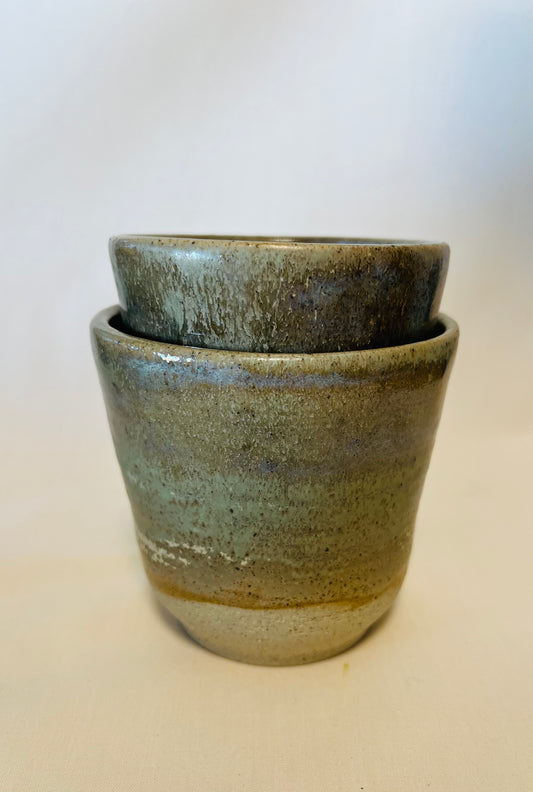 Handless Mug (The Heath Series), teahouse & coral glaze