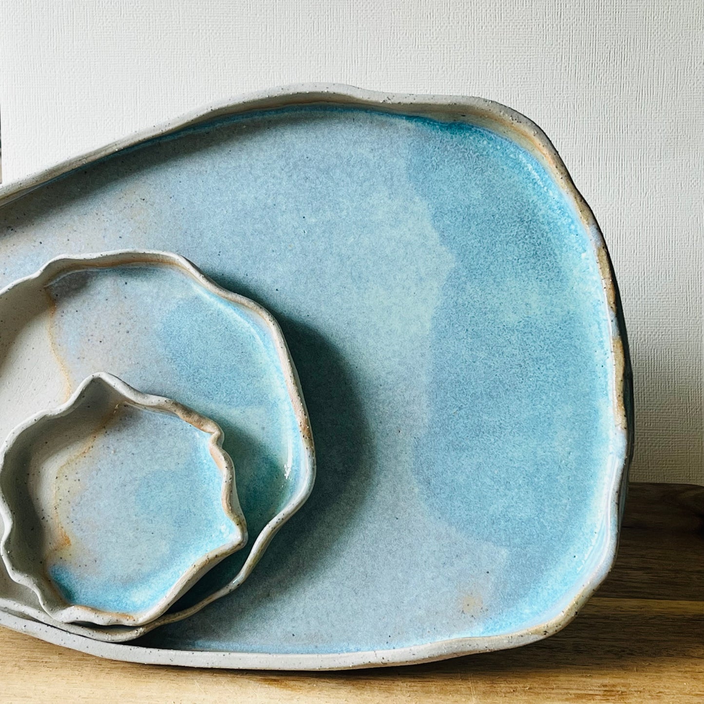 Trays & Trinket dishes - Glacial Blue