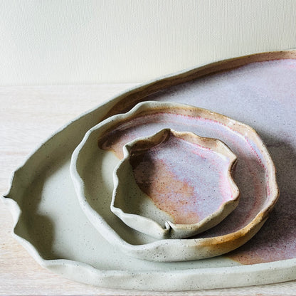 Trays & Trinket Dishes - Opal Pink