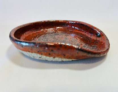 Wooden Spoon Rest, ketchup glaze