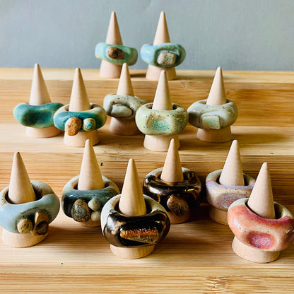 Sculptural Stoneware Rings