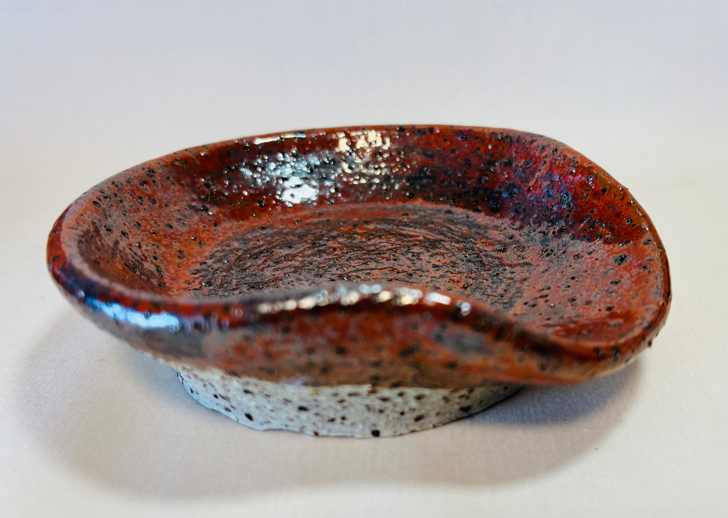 Seep and Sit (small spoon rest), ketchup glaze