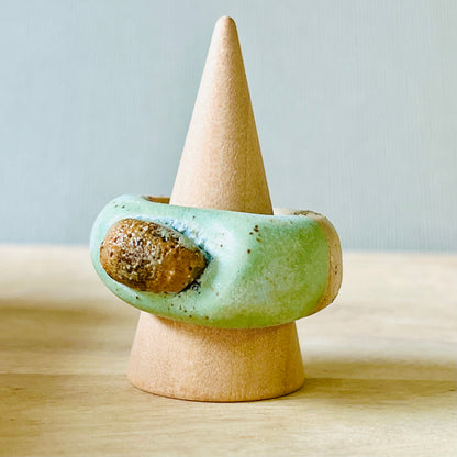 Sculptural Stoneware Rings
