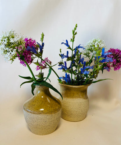 Bud Vases (set of 2), copal glaze