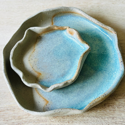 Trays & Trinket dishes - Glacial Blue
