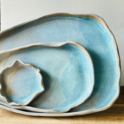 Trays & Trinket dishes - Glacial Blue