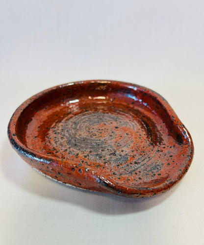 Wooden Spoon Rest, ketchup glaze