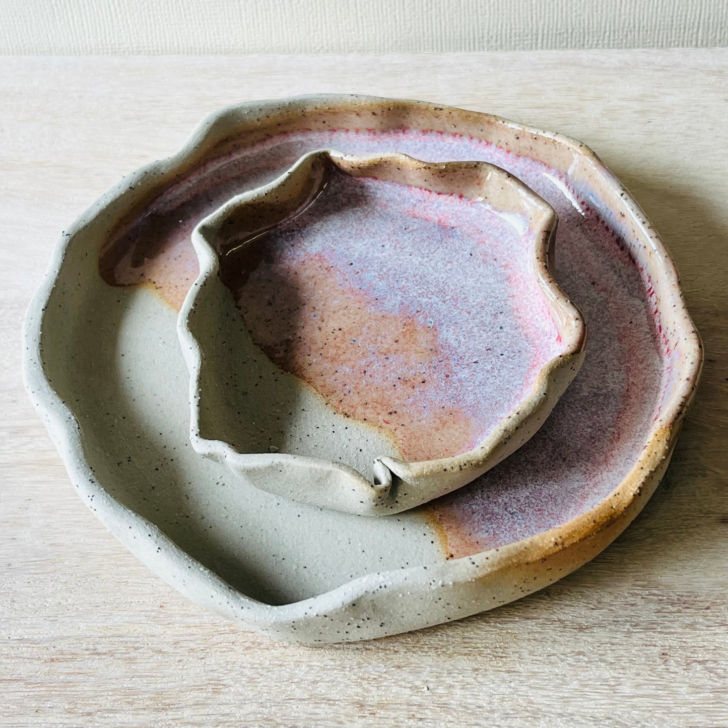 Trays & Trinket Dishes - Opal Pink