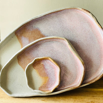 Trays & Trinket Dishes - Opal Pink