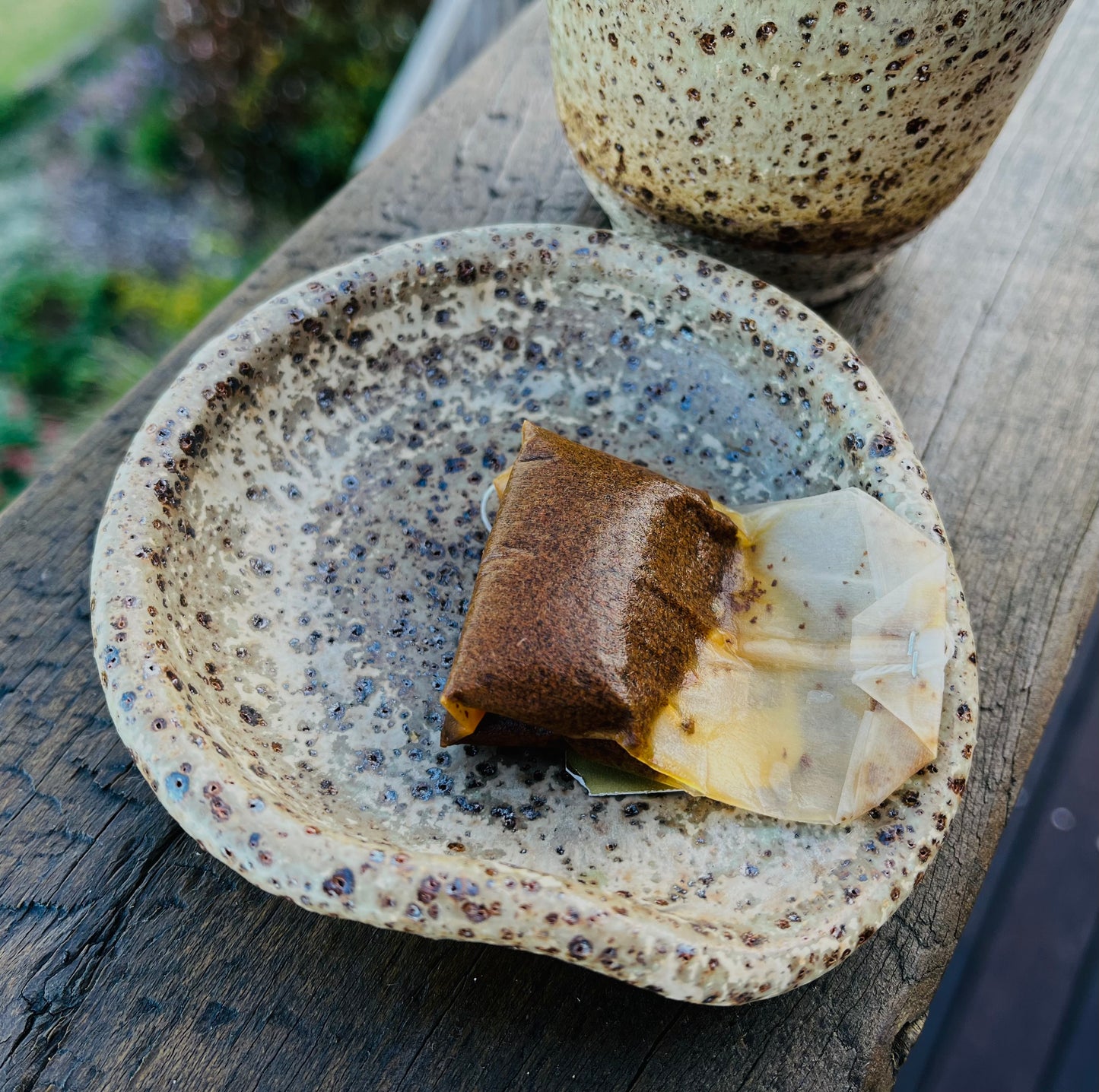 Seep and Sit (small spoon rest), teahouse glaze