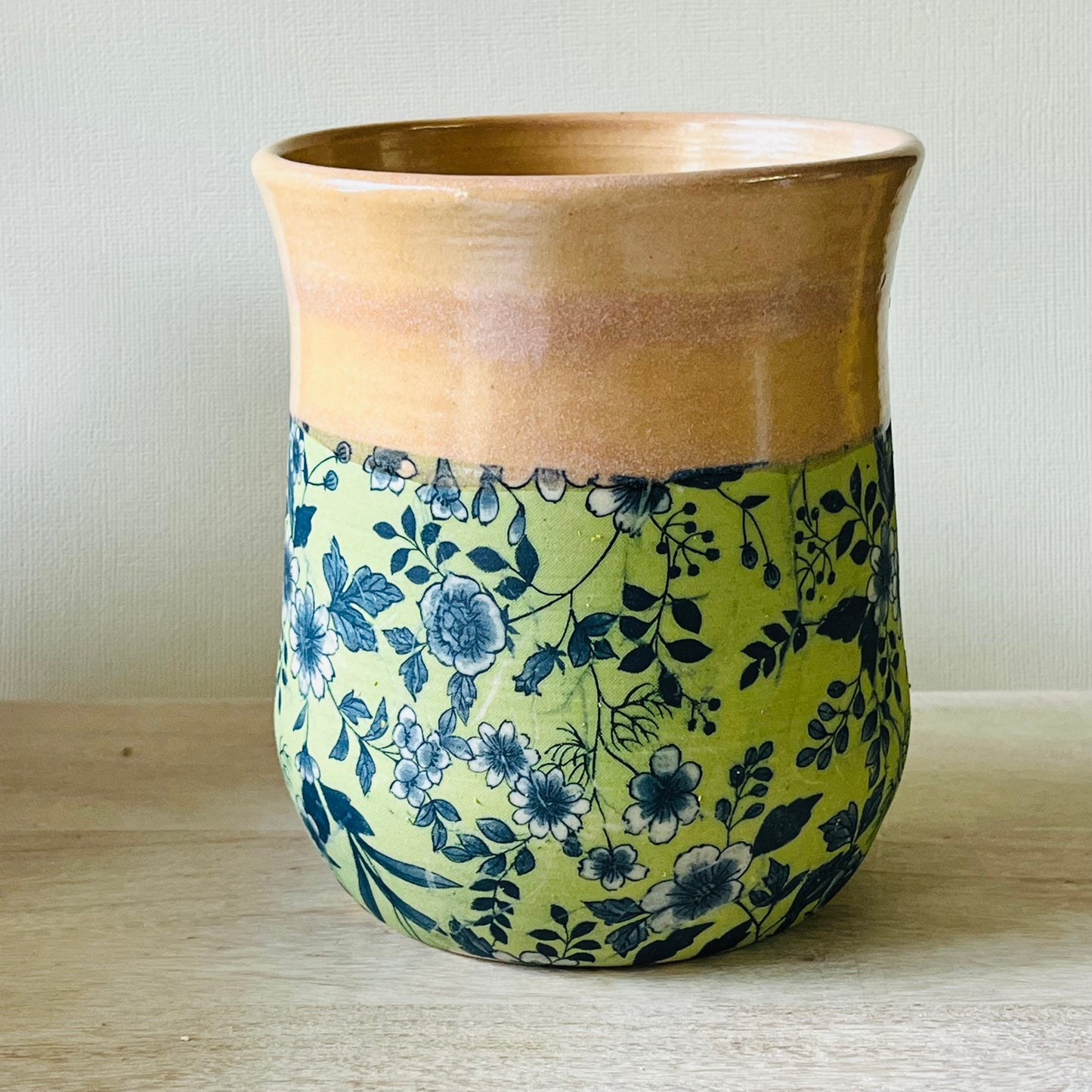 Vases - Coral Glaze & Japanese Paper Design