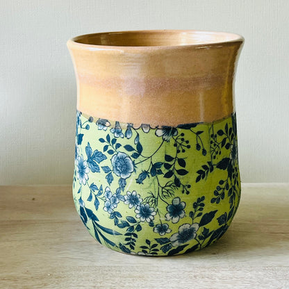 Vases - Coral Glaze & Japanese Paper Design