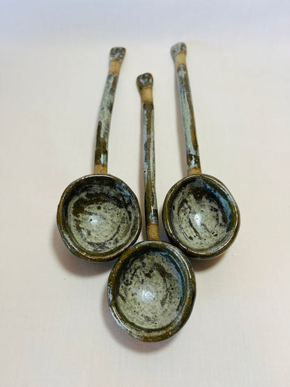 The Nourish Set (bowl, plate and spoon), teahouse and coral glaze