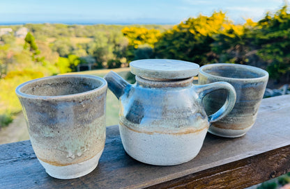Handless Mug (The Heath Series), teahouse & coral glaze