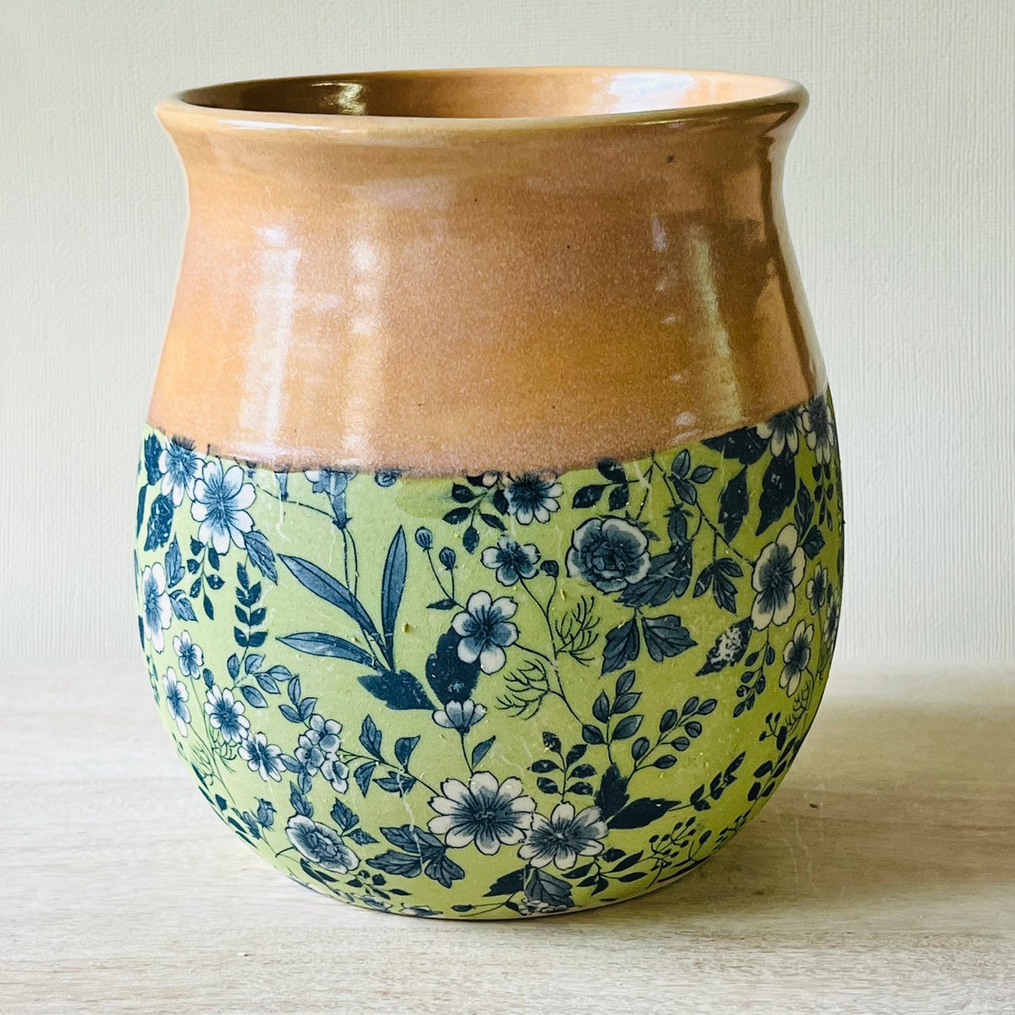 Vases - Coral Glaze & Japanese Paper Design