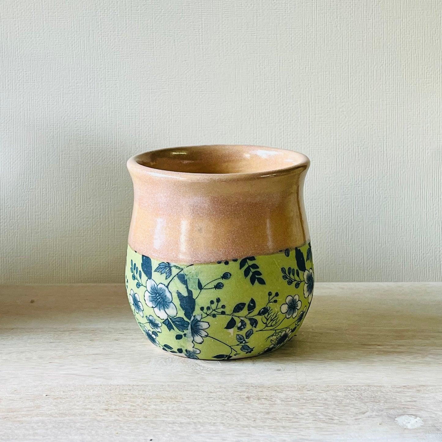 Vases - Coral Glaze & Japanese Paper Design