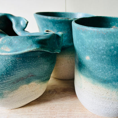Large Sea Green Vases