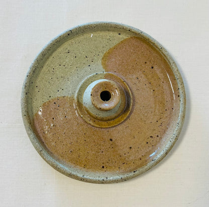 Tapered Candle Holder (style C) , coral glaze