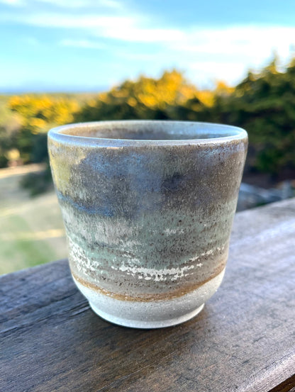 Handless Mug (The Heath Series), teahouse & coral glaze