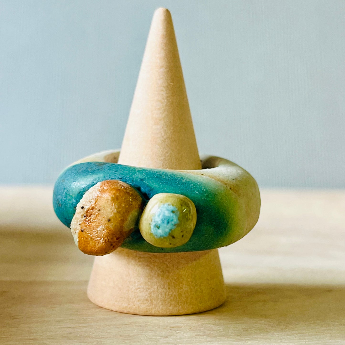Sculptural Stoneware Rings