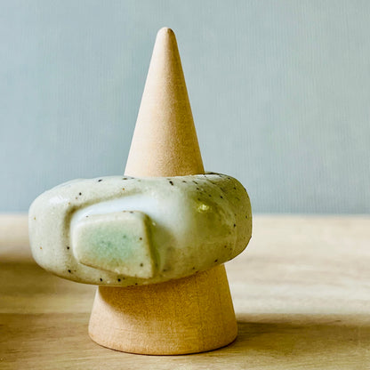 Sculptural Stoneware Rings