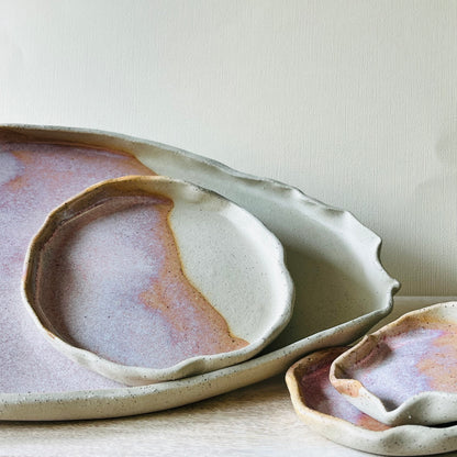 Trays & Trinket Dishes - Opal Pink