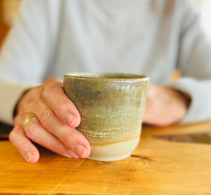 Handless Mug (The Heath Series), teahouse & coral glaze