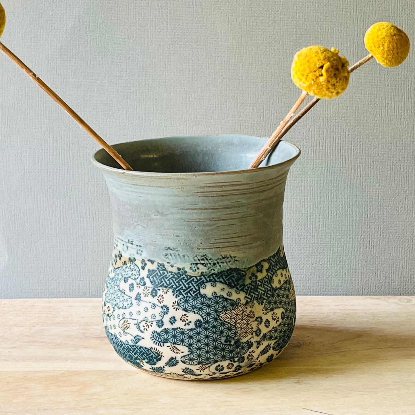 Vases - Smoke Glaze & Japanese  Paper Design